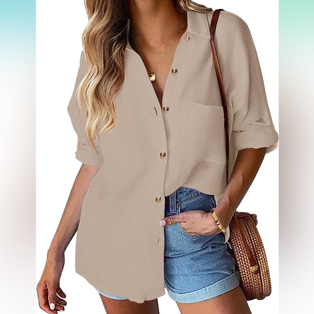 Women’s Cotton Button Down Shirt